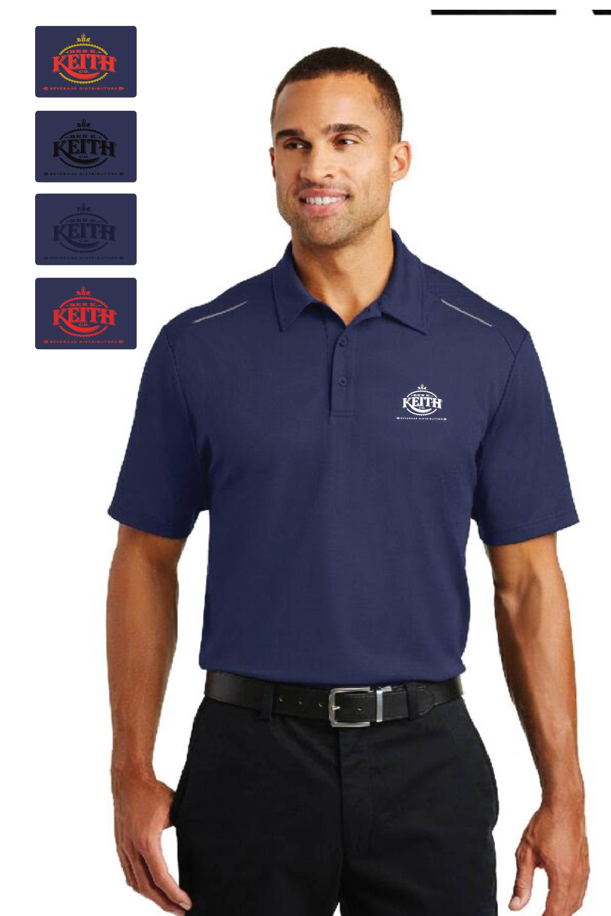 *Port Authority Pinpoint Mesh Polo – Ben E Keith Beverage Store